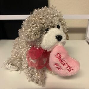 TY Snookums Plush Dog with Heart